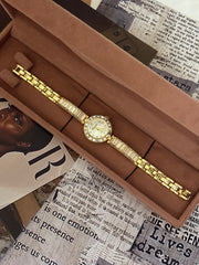 Crystal Crown Round Watch